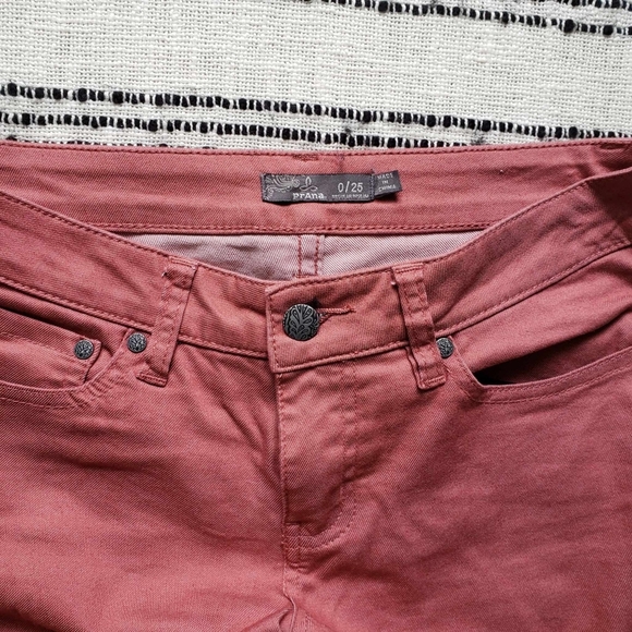 Prana Kara Jeans Organic Cotton Mauve Dusty Rose Pink Low Rise Jean - NWOT - Picture 8 of 12